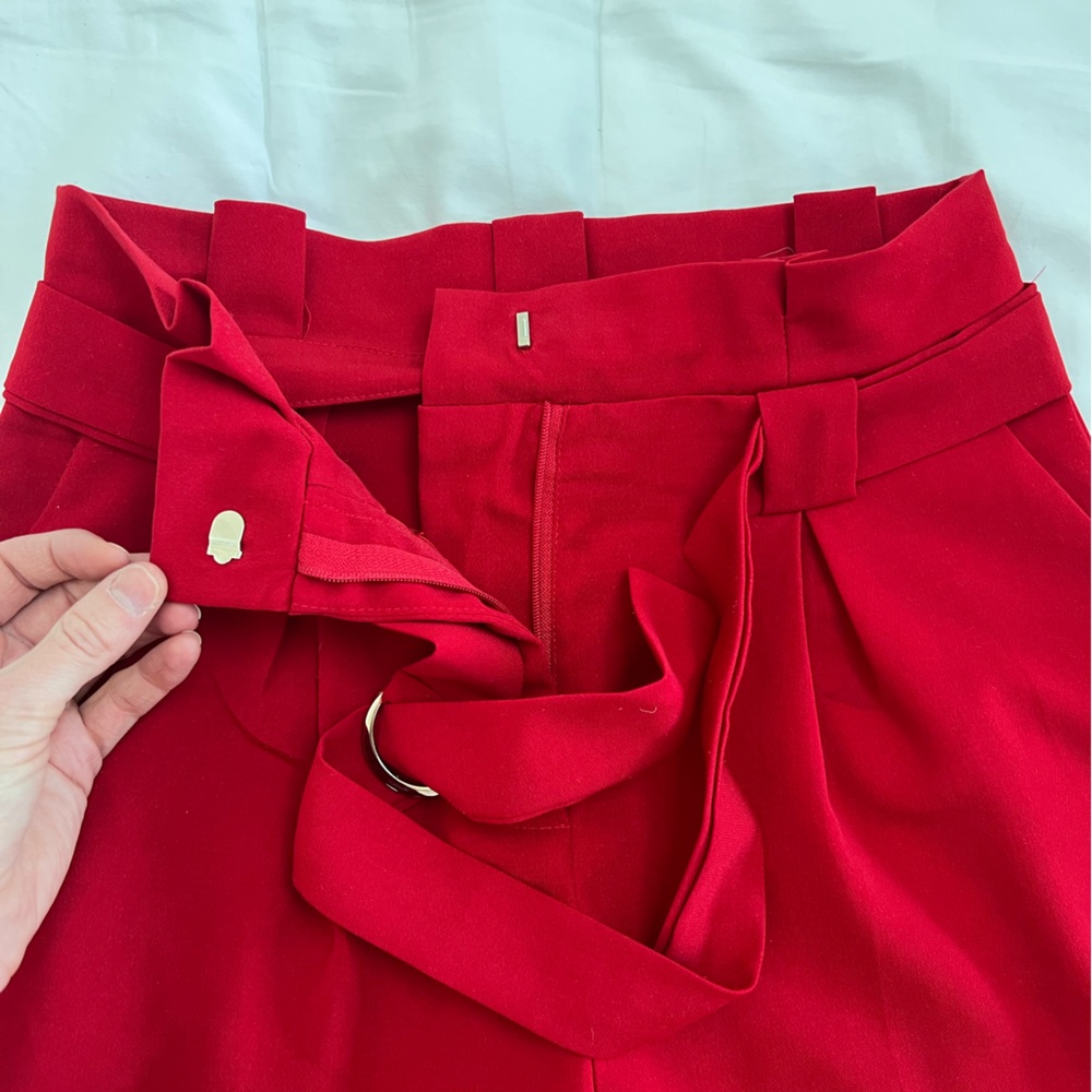 NOT FOR SALE - Red high waisted pants - Picture 4 of 6